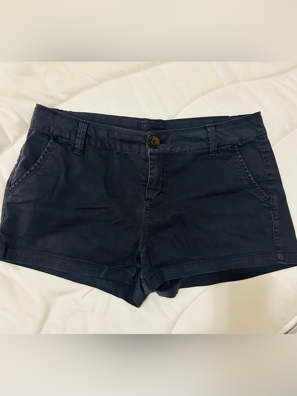 BKE Black Low-Rise Cotton Blend Shorts
